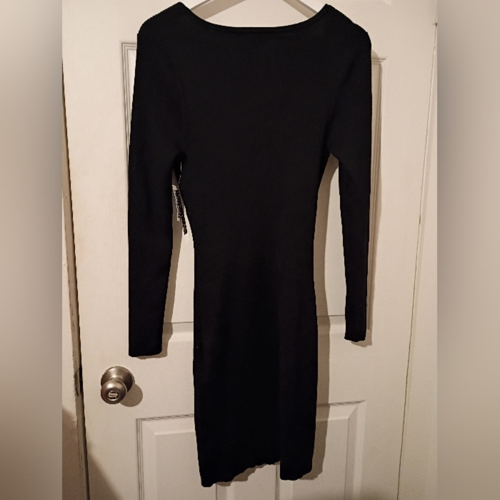 Derek Heart Black 🖤 Midi Sweater Dress - Picture 2 of 5